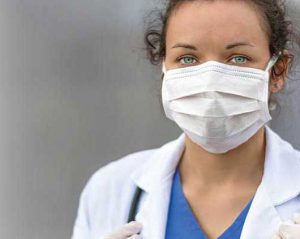 Woman Wearing Face Mask